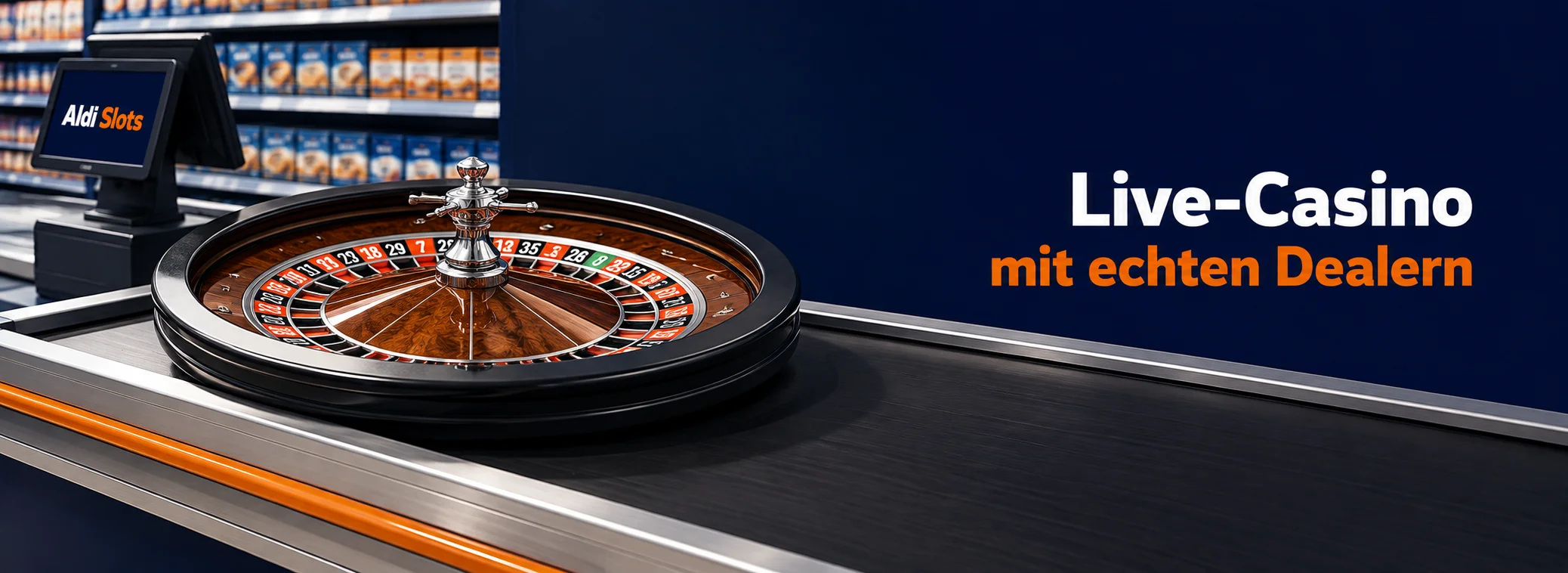 Live-Roulette und Blackjack auf Deutsch bei Aldi Slots